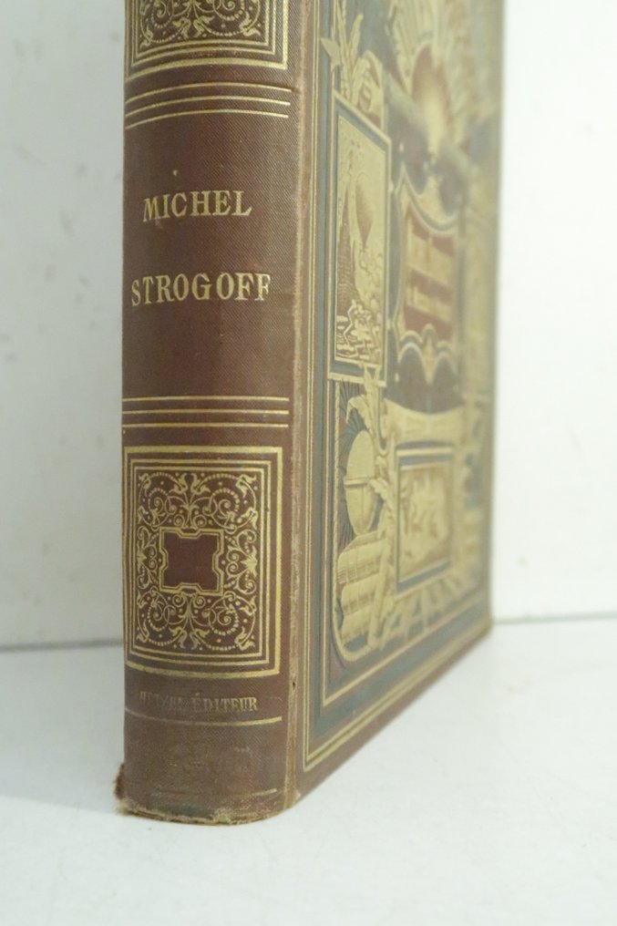 Jules Verne / J. Férat - Michel Strogoff de Moscou à Irkoutsk [cartonnage aux 2 éléphants couleur havane] - 1887 #4.3