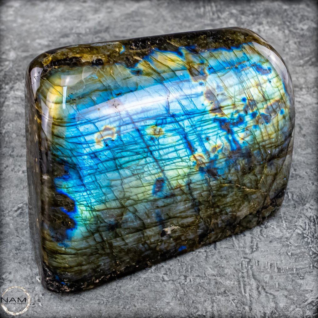 天然一等品质拉布拉多石 抛光的- 1735.17 g #4.3