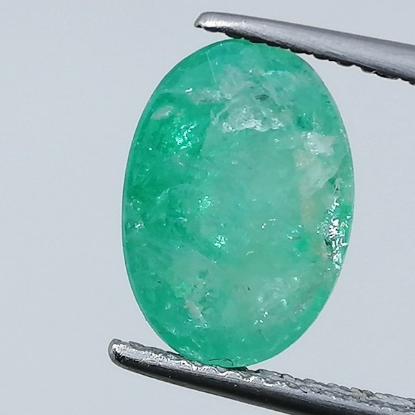 1 pcs Grønn Smaragd - 2.86 ct - Instituto Gemólogico Español (IGE) #1.0