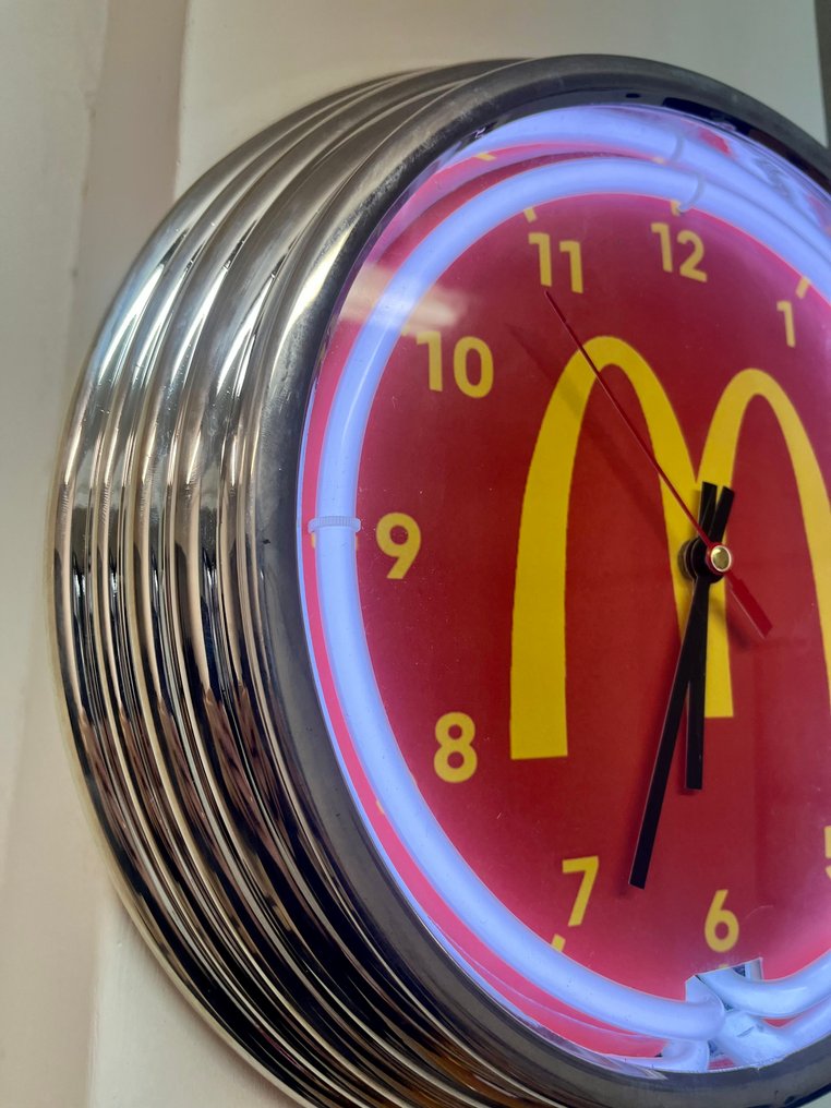 Relógio de néon do McDonald's - Sinal de néon - Plástico, Vidro #2.1