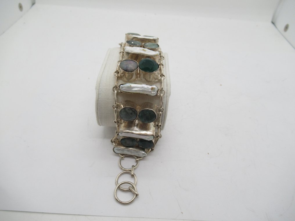 Οπάλιο - Ασημί - Βραχιόλι #1.0