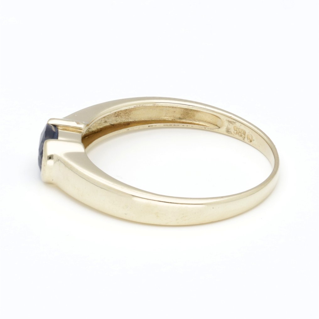 Sans Prix de Réserve - Bague - 14 carats Or jaune Saphir #2.1