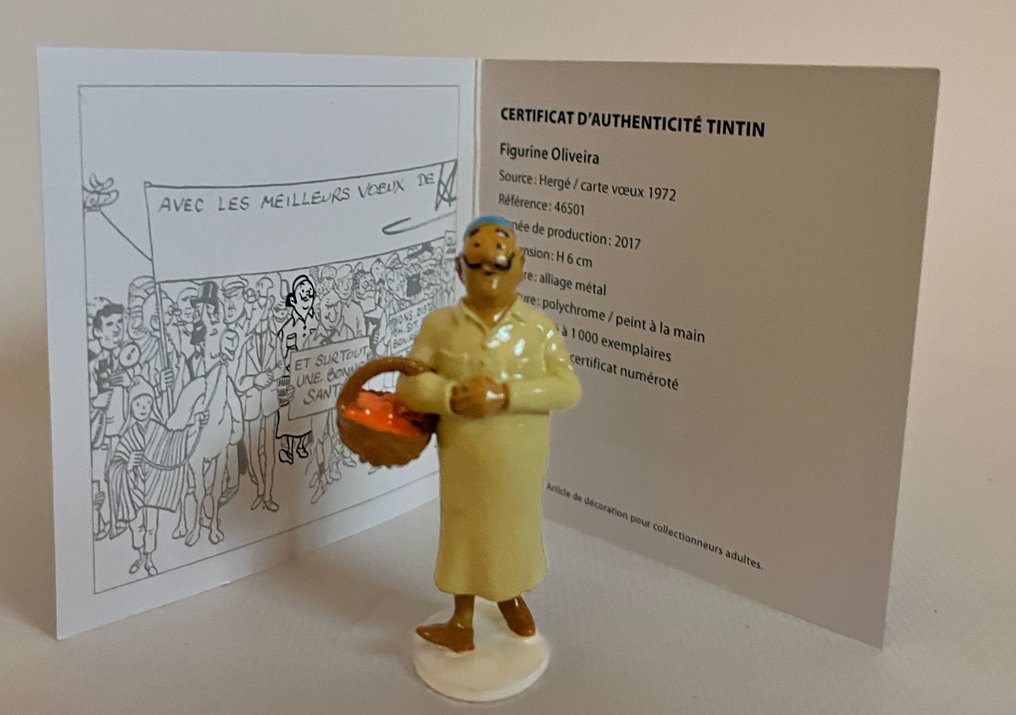 Carte de Voeux - Tintin - 5 Figurines - Série 5 #4.3