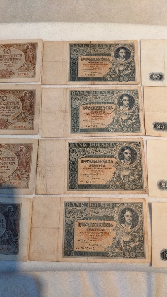 Πολωνία. - 16 banknotes - various dates  (χωρίς τιμή ασφαλείας) #2.1