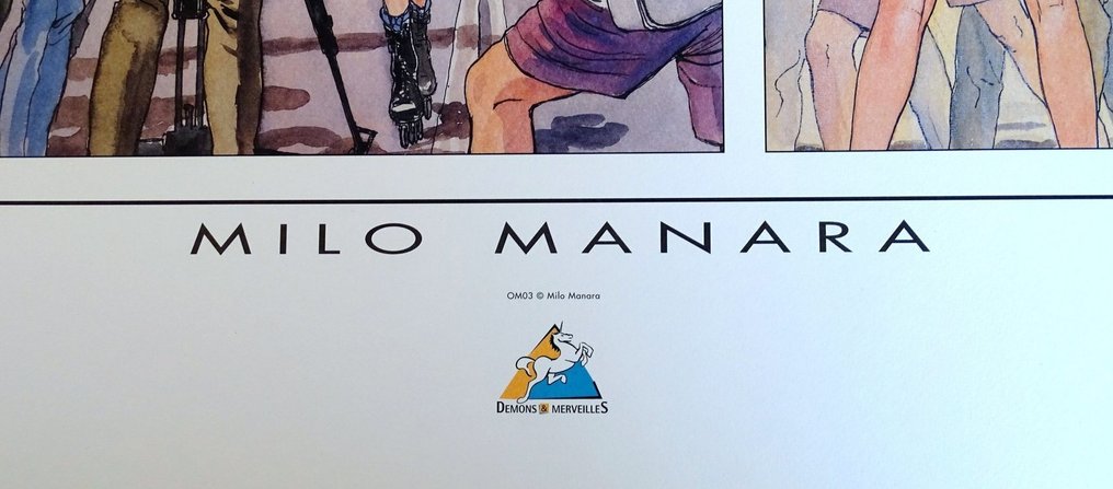 Manara, Milo - 1 Offset Print - Candide Caméra - Tournage #4.3
