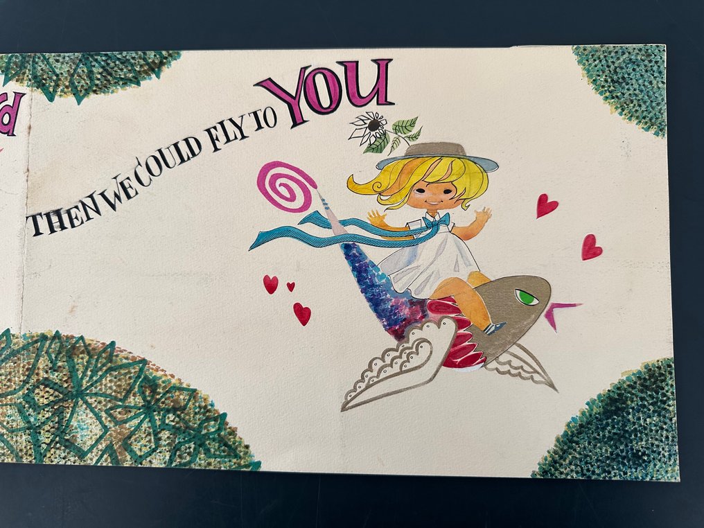 De Boer, Anke / Marten Toonder Studio - 1 Original drawing - i wish i had a bird - then we could fly to you #2.1