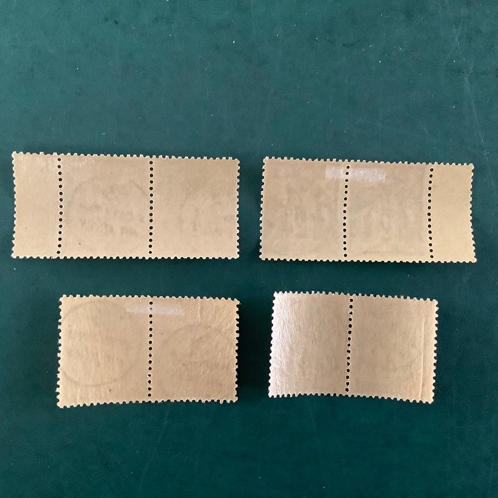 法國 1884 - 印章：1、2、3 和 4 分带印刷的硬币。 - Yvert 13/16 #4.3