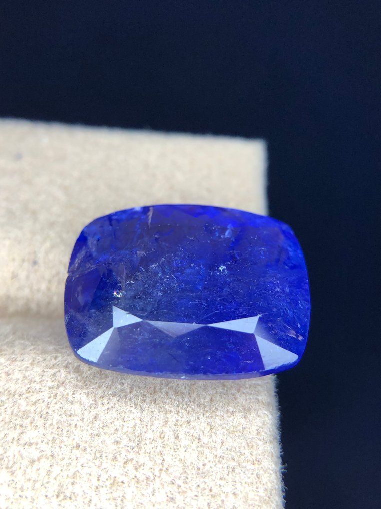 Fără preț de rezervă - 1 pcs Albastru, Violet Tanzanite - 12.15 ct - Asociația internațională de pietre prețioase colorate (ICA GemLab) - Albastru profund tanzanit #3.2