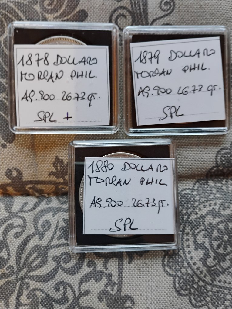 Förenta staterna. Morgan Dollar 1878/1883 (lotto di 6 monete) #4.3