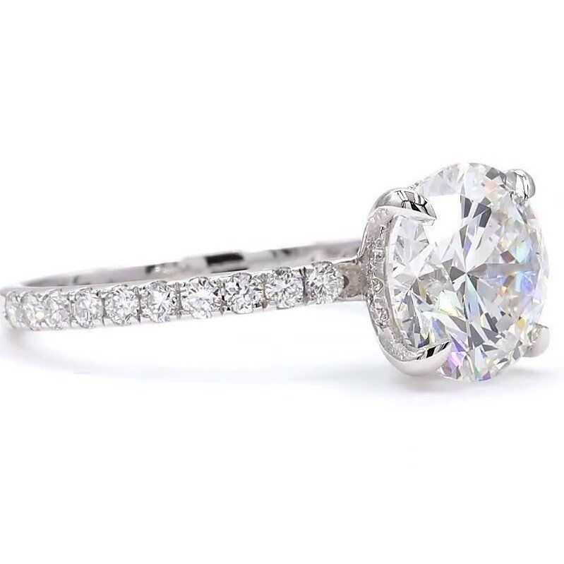 χωρίς τιμή ασφαλείας - Δαχτυλίδι Πλατίνα - 3.40ct. tw. Διαμάντι (Εργαστηριακής καλλιέργειας) - Διαμάντι - E,VVS2 #2.1