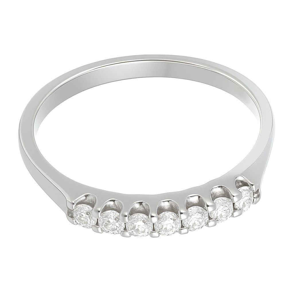 Gyűrű - 18 kt. Fehér arany - 0.14ct. tw. Gyémánt (Természetes) #3.2