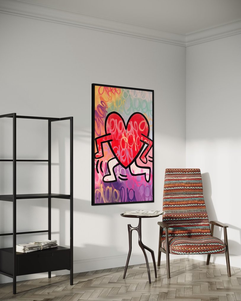 Gunnar Zyl - Running Heart / Keith Haring & Zyl XXL #2.1