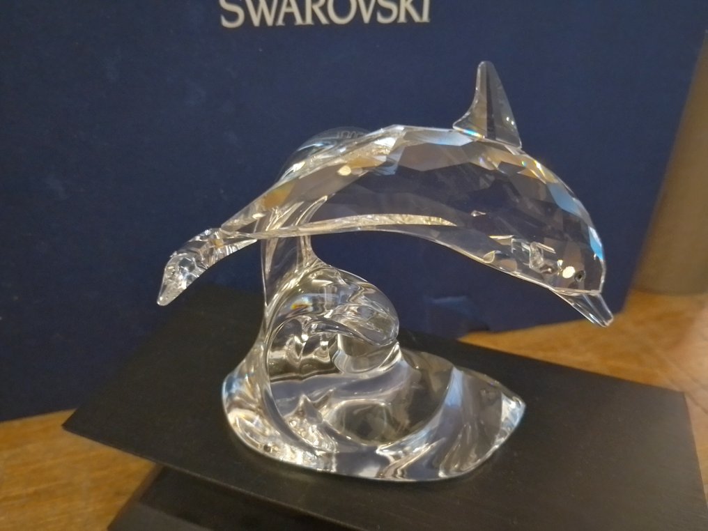 Swarovski - 小塑像 - SCS - Annual Edition 1990 - Dolphins - 153850 - 水晶 #4.3