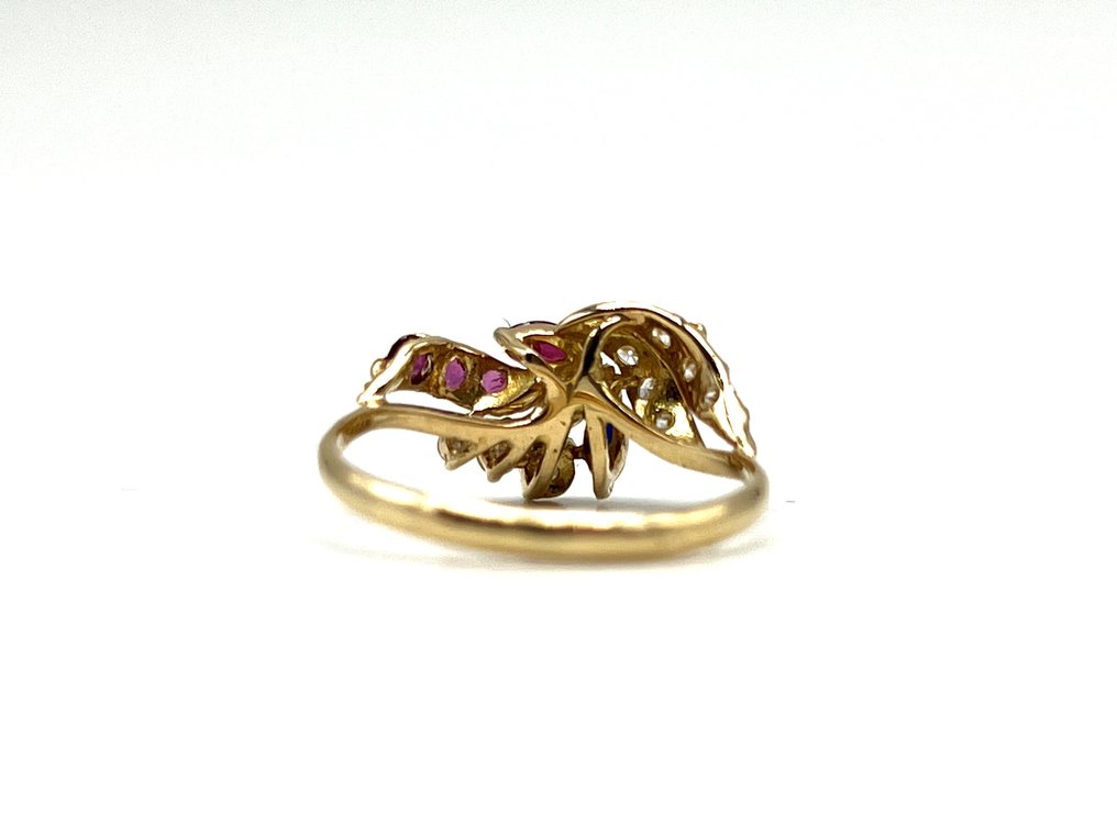 χωρίς τιμή ασφαλείας - Δαχτυλίδι - 18 καράτια Κίτρινο χρυσό - 0.27ct. tw. Διαμάντι (Φυσικό) - Διάφοροι πολύτιμοι λίθοι #2.1