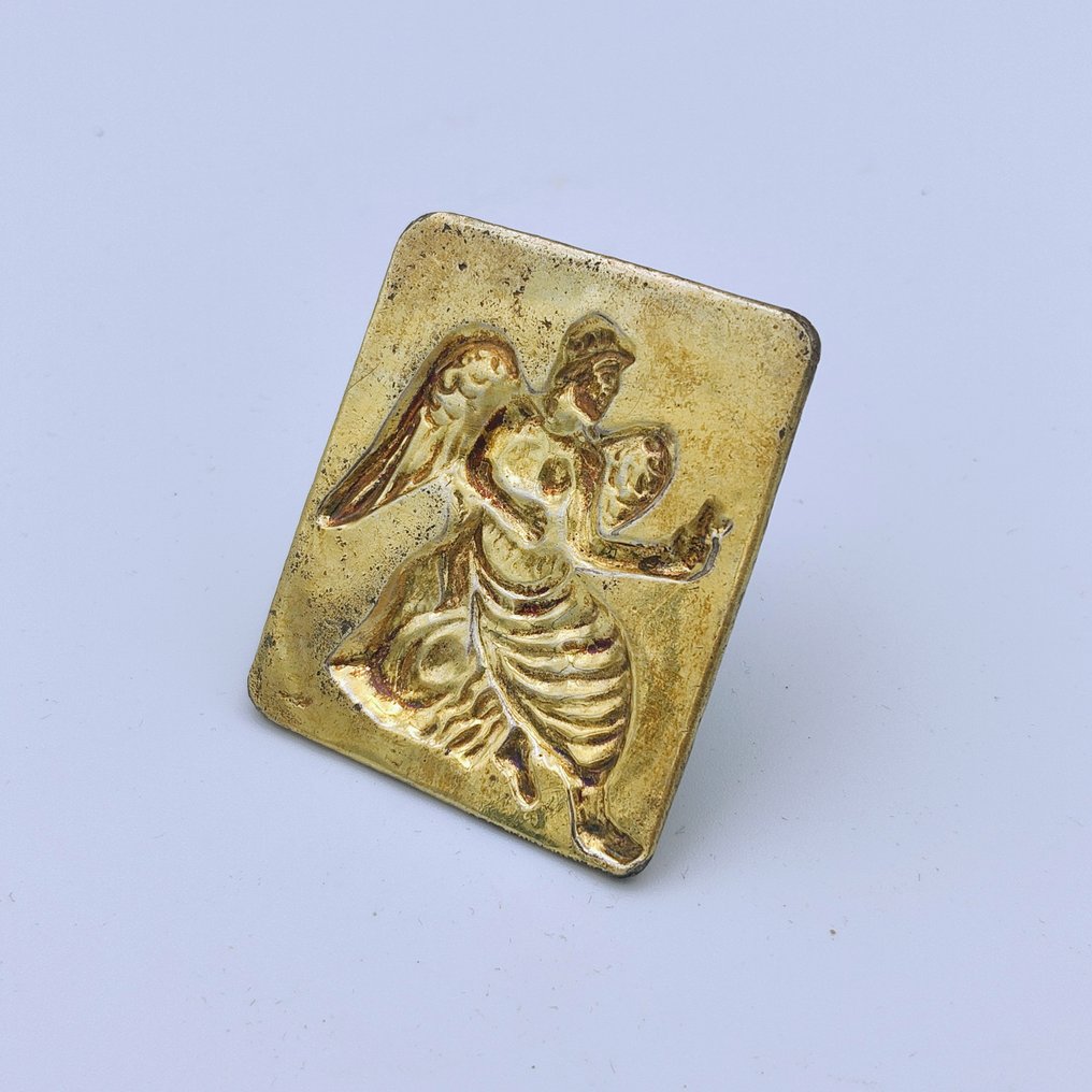 亚洲未成年人 黄金与白银 非常稀有的皇家天使神祇珠宝模具珠封 - 58 mm #3.2