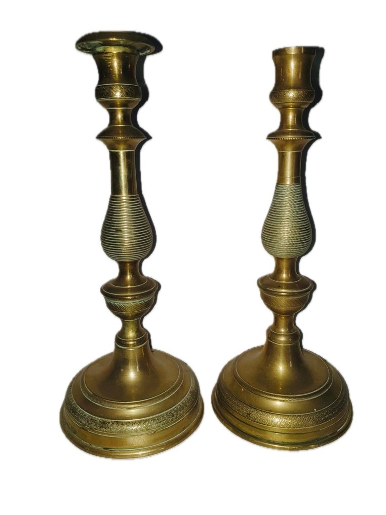 Κηροπήγιο πολυέλαιος γαλλικού στυλ directoire (2) - Ορείχαλκος #1.0