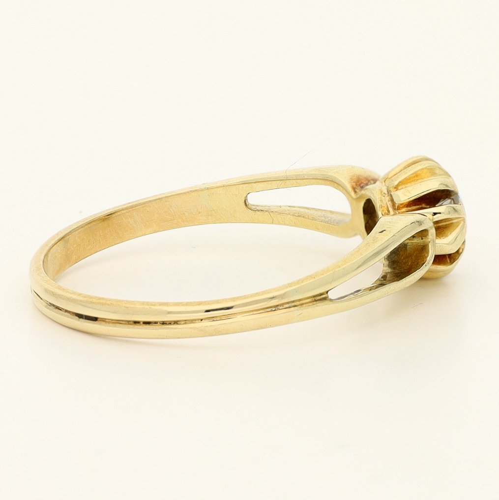 Gyűrű - 14 kt. Sárga arany -  0.20ct. tw. Gyémánt (Természetes)  #4.3