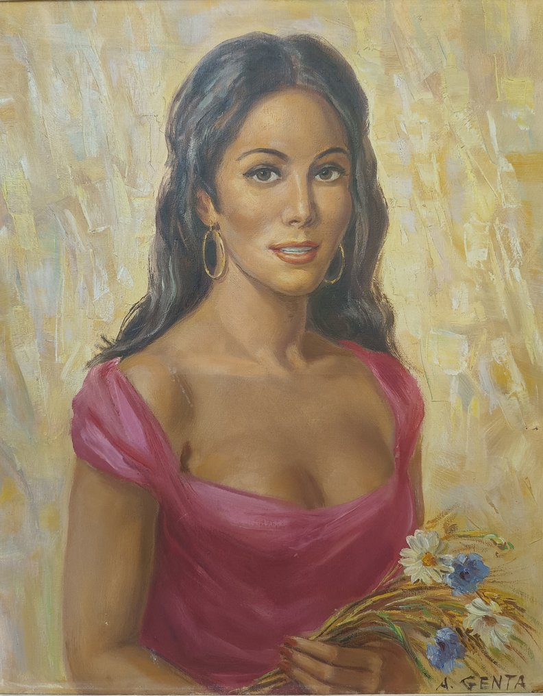 Albert Genta (1901-1989) - Ritratto di ragazza - No Reserve #1.0