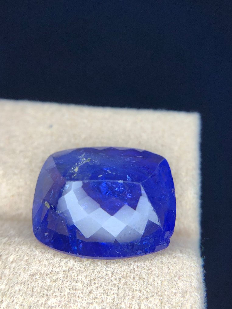 Fără preț de rezervă - 1 pcs Albastru, Violet Tanzanite - 12.15 ct - Asociația internațională de pietre prețioase colorate (ICA GemLab) - Albastru profund tanzanit #4.3