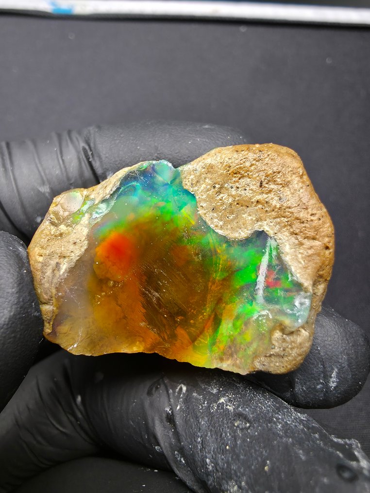 95.40克拉天然水晶蛋白石 粗糙- 19.08 g #1.0