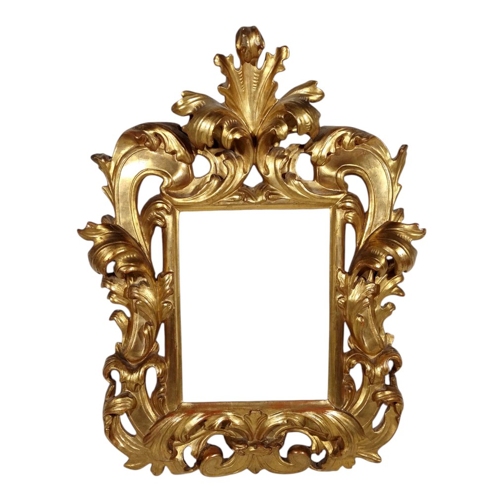 manifattura Piemontese 1740-1750 - Frame- Golden and Meccata - Wood - Old frame 38 x 53 cm. #1.0