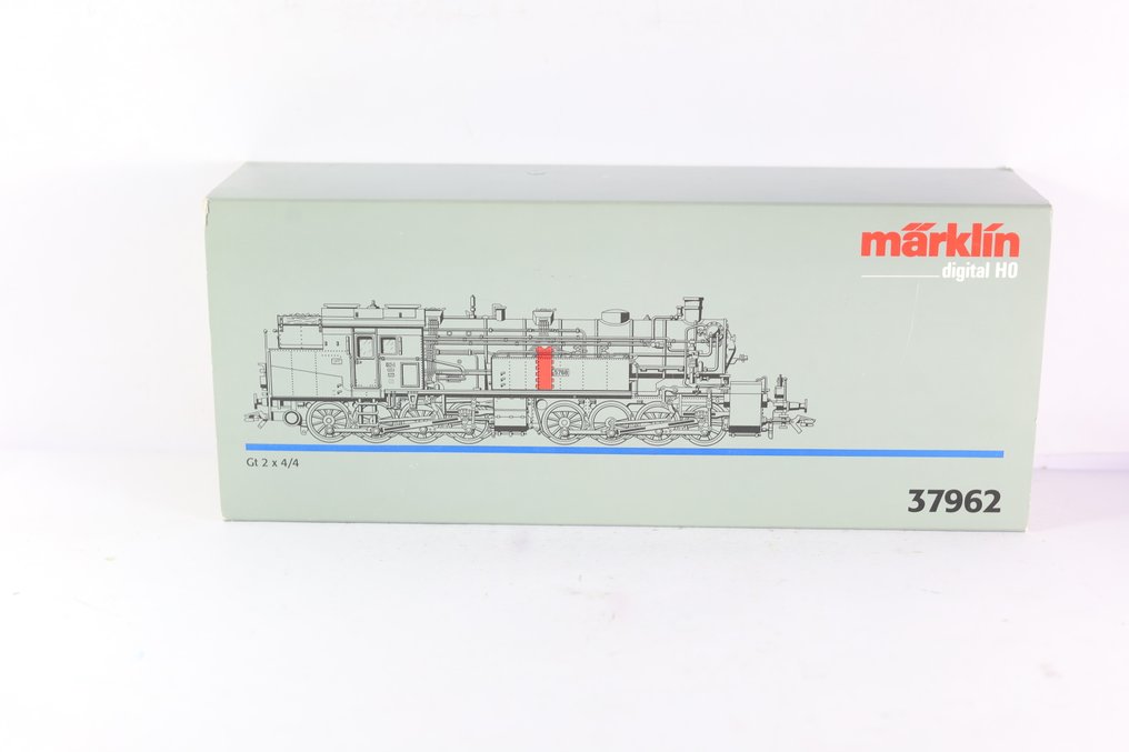 Märklin H0 - 3796 - Όχημα μεταφοράς ατμομηχανής (1) - Gt 2 4/4 - K.Bay.Sts.B #1.0