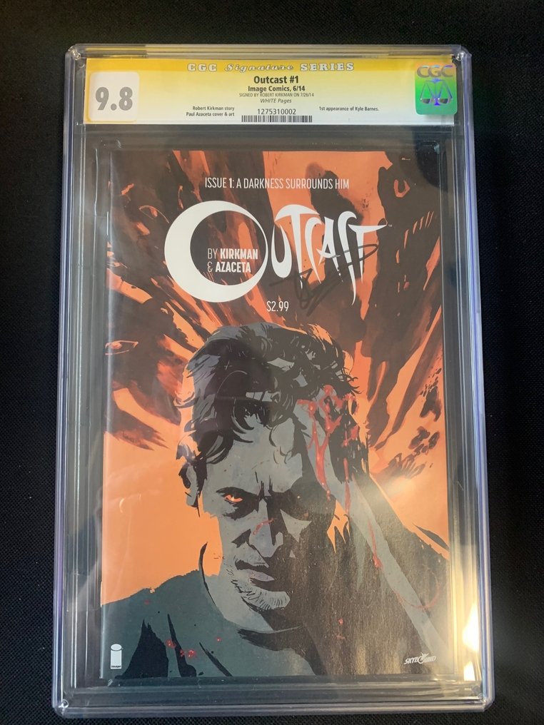 Outcast 1 - Outcast #1 Signed Kirkman CGC 9.8 - 1 Graded comic, Signed comic - 第一版 - 2014/2014 - CGC 9.8 #1.0