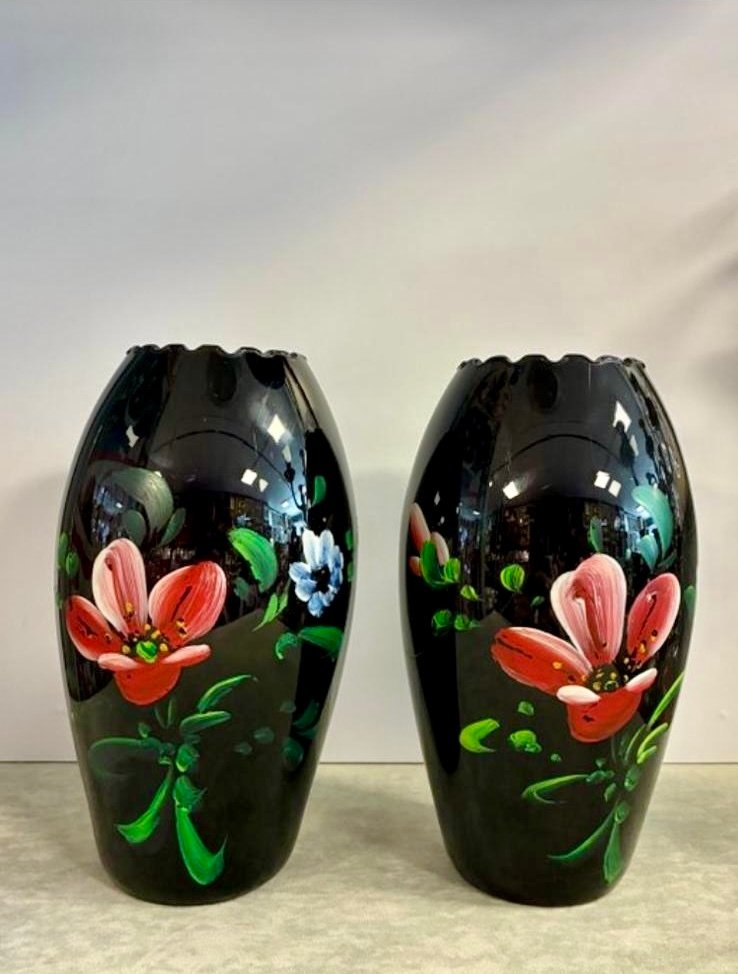 De Rupel Boom Glasfabriek - De Rupel - Vase (2) - Verre - Vases en hyalite belge #4.3