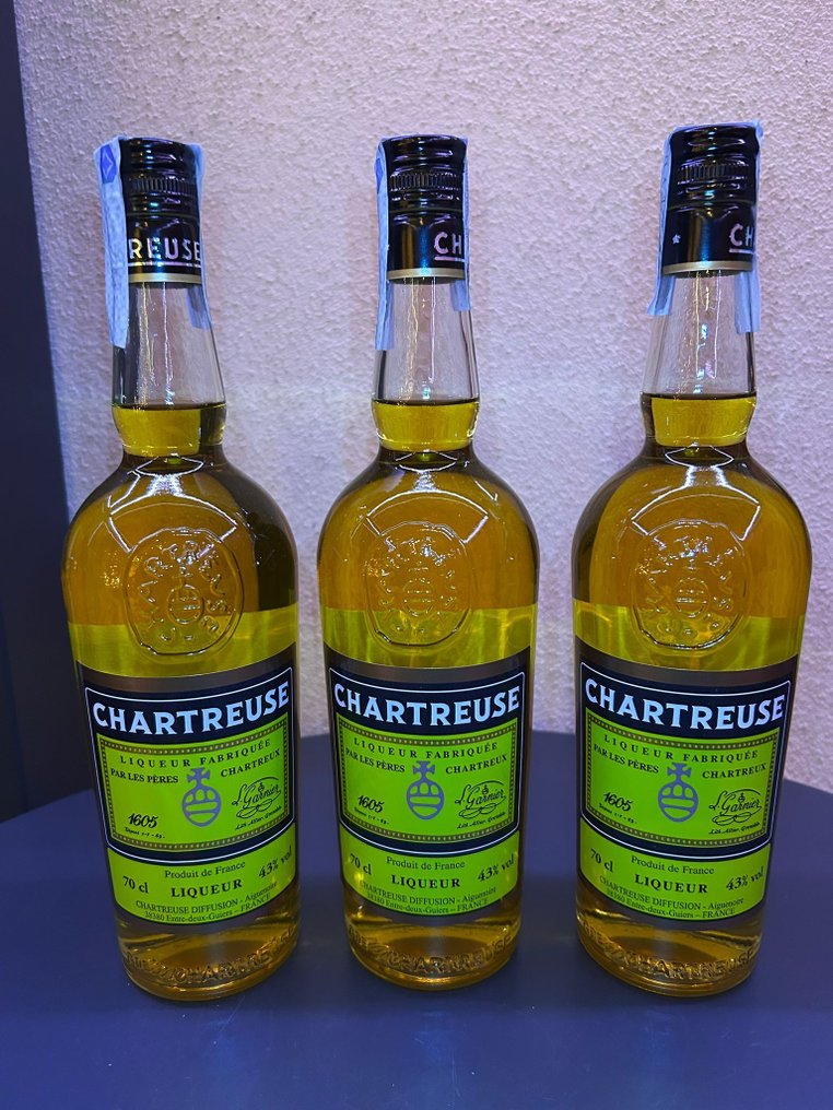 Chartreuse - Jaune/Yellow   - b. 2025  - 70cl - 3 μπουκαλιών #1.0