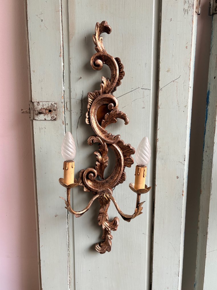 Fali lámpatest (2) - Fém, Fa #3.2