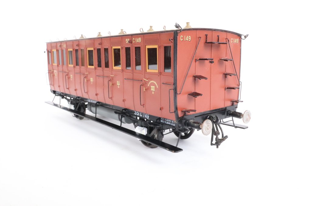 MK Modelbouwstudio's 0轨 - 模型火车客运车厢 (1) - C 87 Coupérijtuig（Messing） - SS #2.1