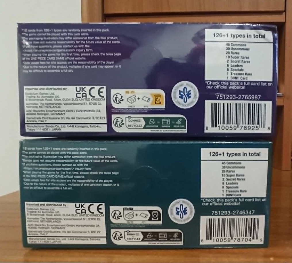 Bandai - 2 Booster box - One Piece - One Piece Sealed Booster Boxes OP-08 and OP-10 English #1.0