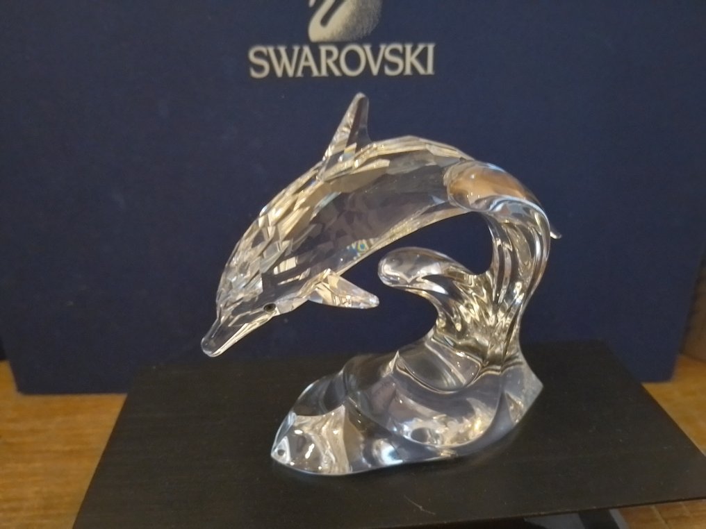 Swarovski - 小塑像 - SCS - Annual Edition 1990 - Dolphins - 153850 - 水晶 #1.0