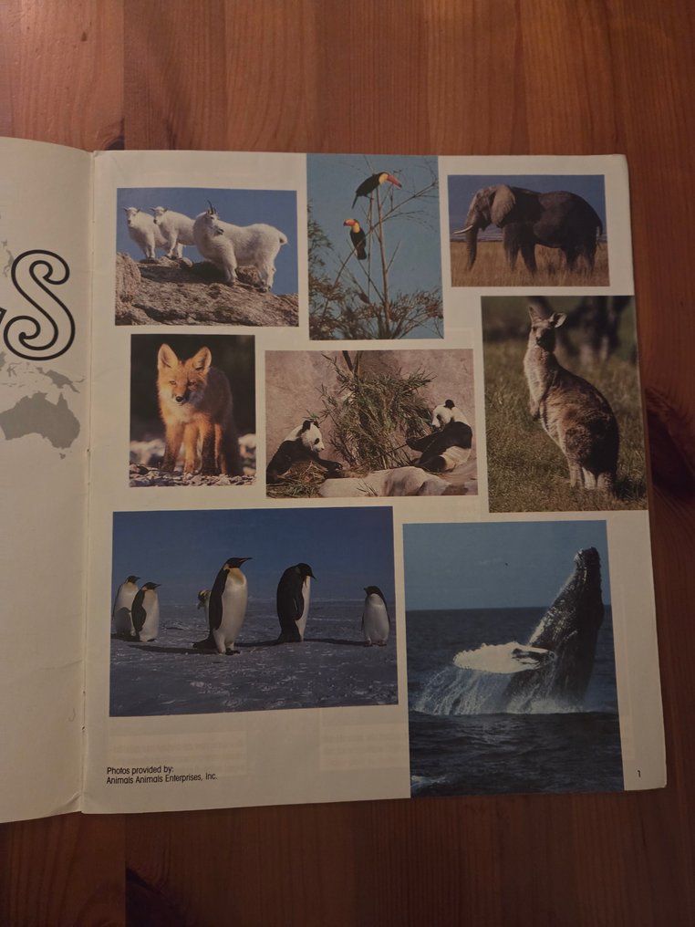 Panini - Animals of the World - Empty album + complete loose sticker set - Excellent (EX) #3.2