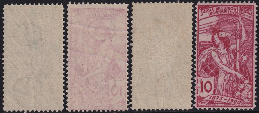 Schweiz 1900 - 25° UPU 2 Serie Komplett + 1 Decalco Unif.86/88 + 87 VAR Spl #2.1