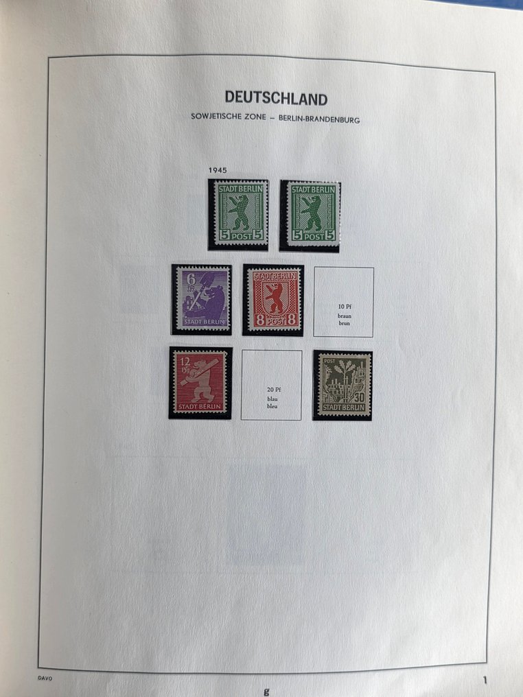 DDR 1945/1990 - Sammlung in 2 Davo-Alben #1.0