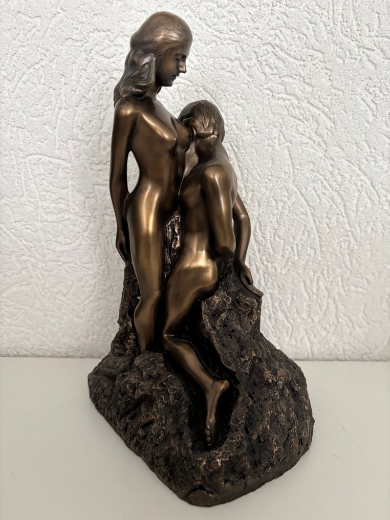 Statue, Rodin’s Ashore - 15 cm - Bronze peint à froid #2.1