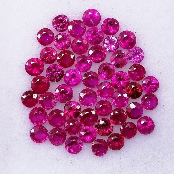 50 pcs Rosso Rubino - 2.02 ct - Instituto Gemólogico Español (IGE) - Minore #1.0