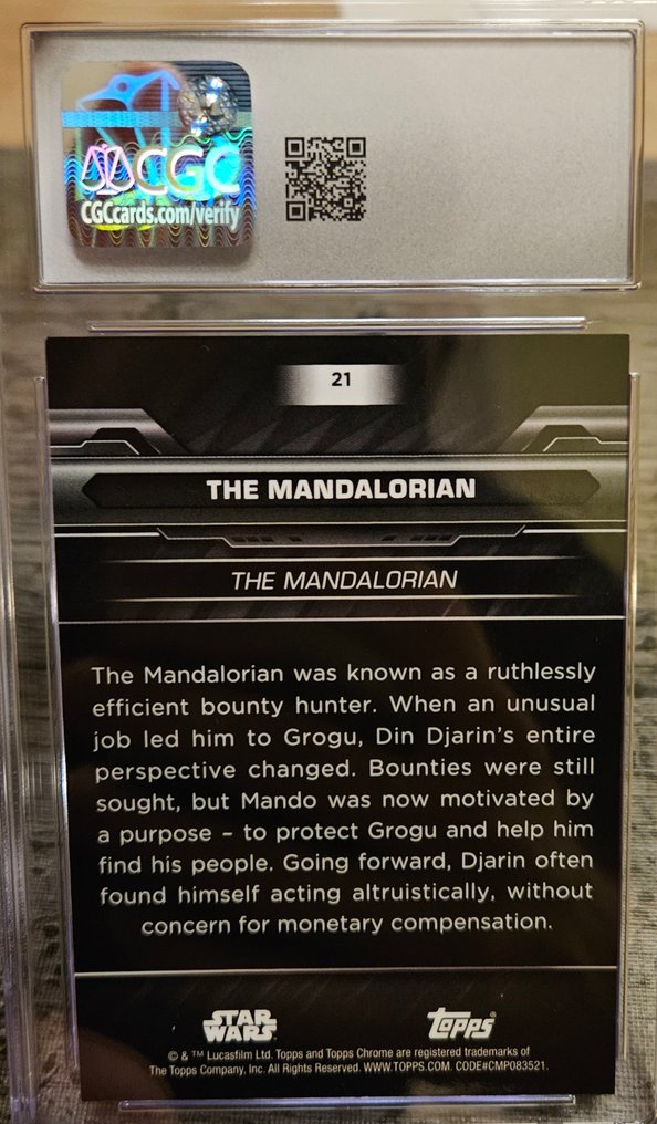 Topps - 1 Graded card - Star Wars #21 Carta/cromo Parallel, Carta seriada, Foil, Edición limitada - CGC 10 #4.3