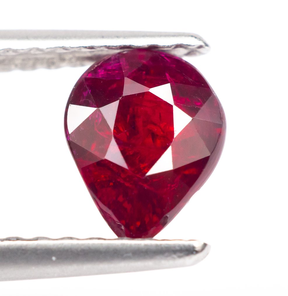 没有保留价 红宝石  - 1.05 ct - 莲花宝石实验室 - 浓烈的红色（莫桑比克） #1.0