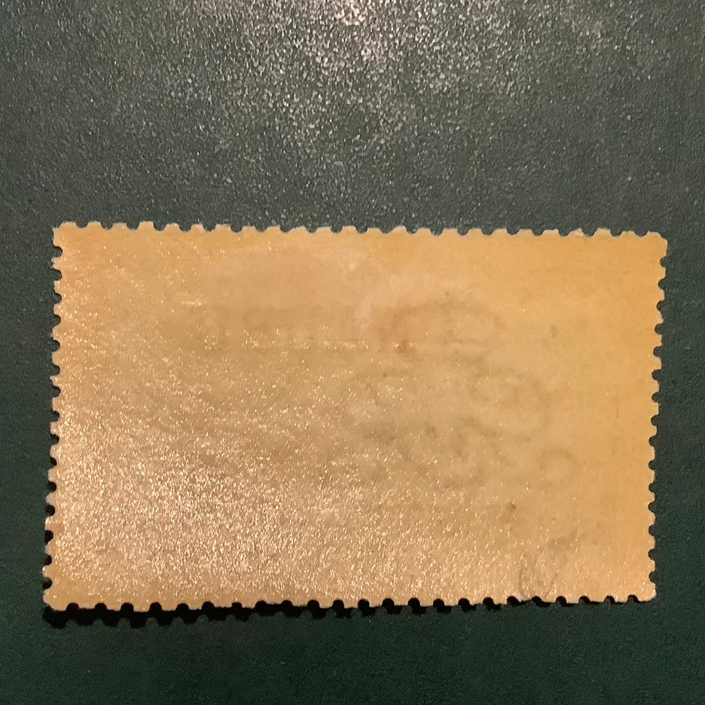 瑙魯 1916/1923 - 10先令马鞍，带有瑙鲁印花——已检验幼崽 - SG 12 #2.1