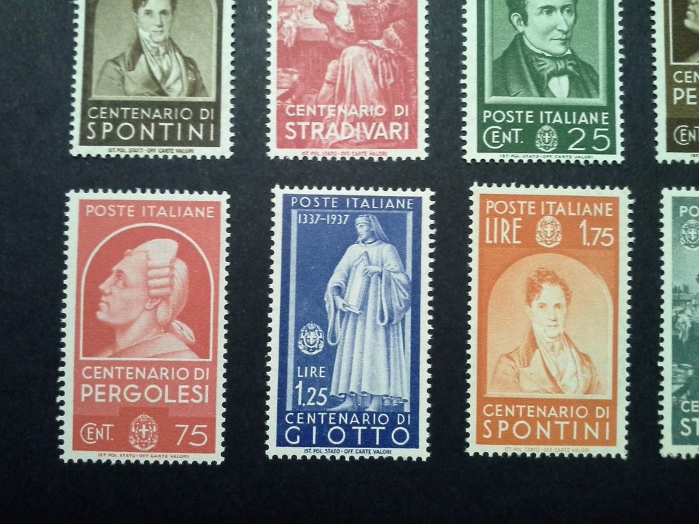 Italy Kingdom 1923/1937 - Complete splendid set MNH *** with perfect, fresh, defect-free gum. #4.3