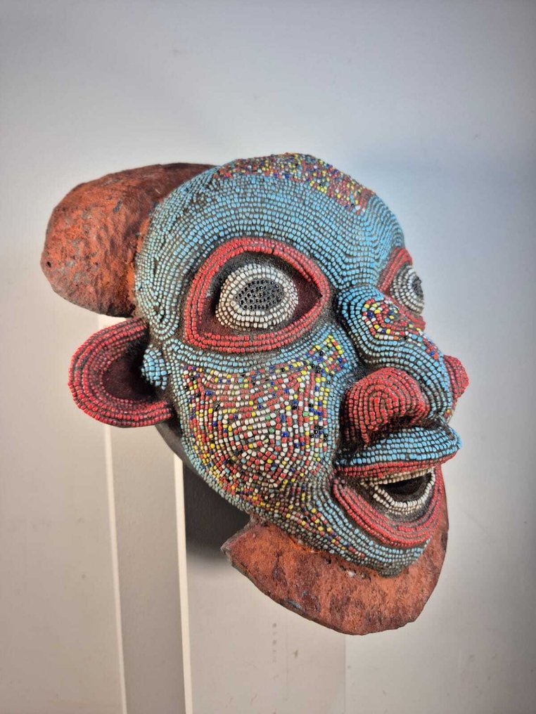 Koninklijk masker - Prachtig Bamoun koninklijk masker - Kameroen (Zonder minimumprijs) #3.2