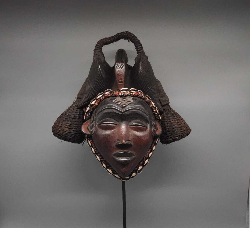 Prachtig masker - Punu - Punu - Gabon (Zonder minimumprijs) #1.0
