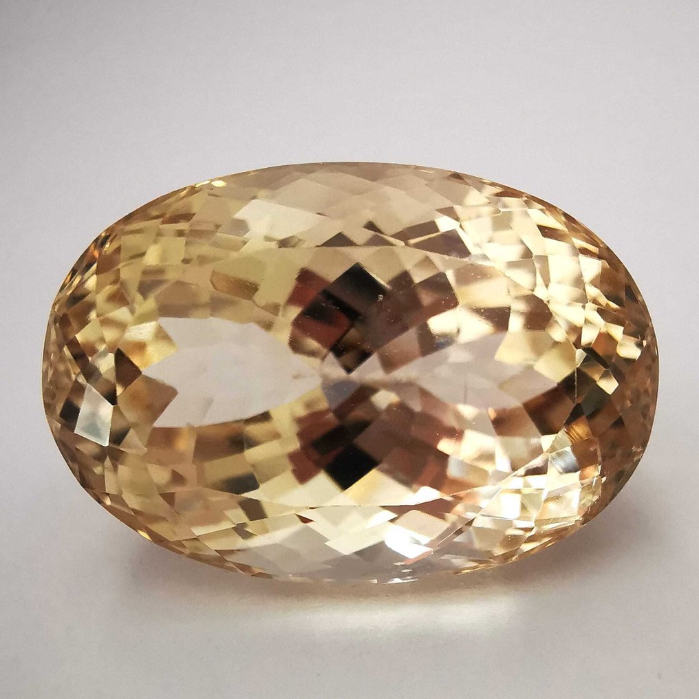 没有保留价 锂辉石  - 33.72 ct - 安特卫普宝石检测实验室（ALGT） - 黄色 / 淡粉色 #1.0