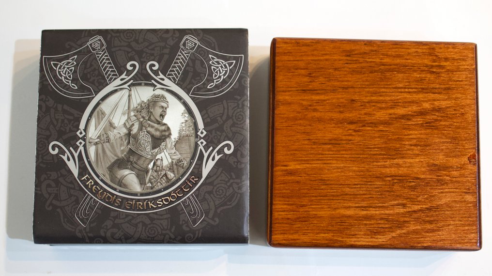 Niue. 5 Dollars 2021 2 oz, serie "Freydis Eiriksdottir - Vikings" #2.1