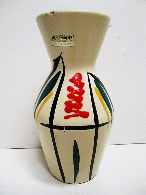 Scheurich - Vase - 523 18 - Ceramic - with original label #1.0