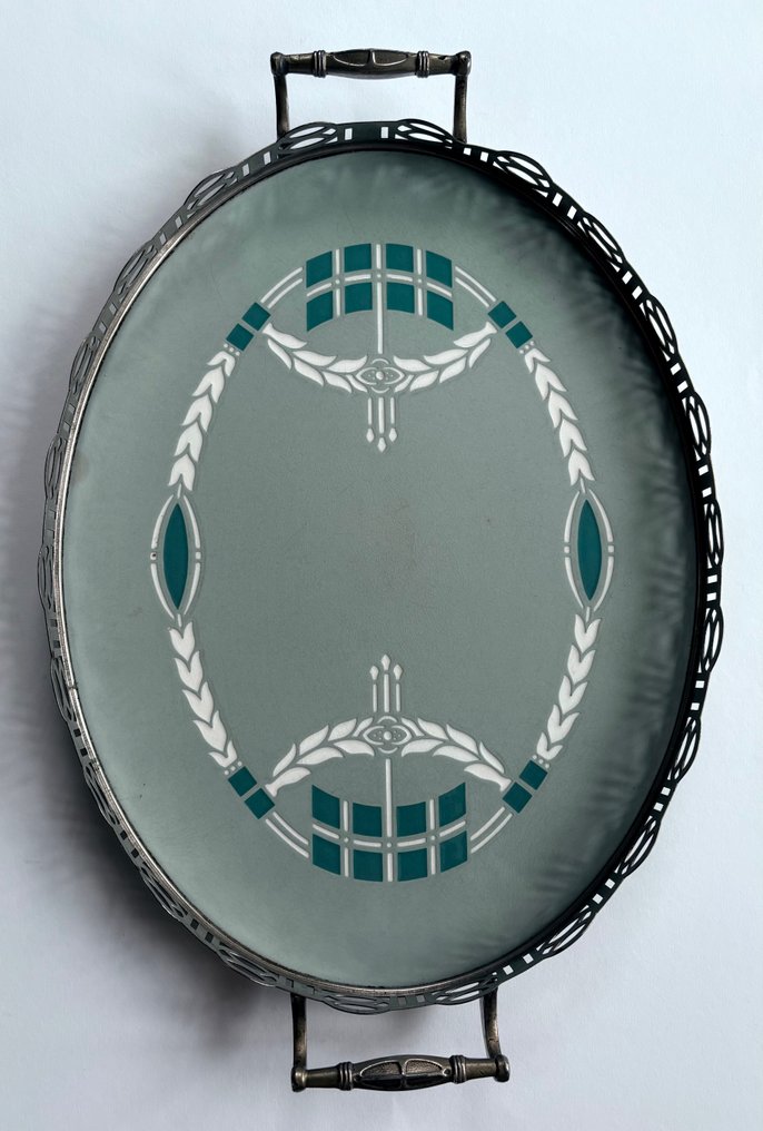 德国唯宝 - 托盘桌落地灯 - 2519 - 瓷 - Serveerblad Jugendstill #1.0