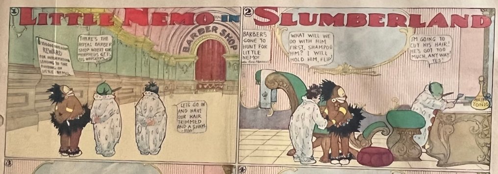 Little Nemo in Slumberland - The New York Herald - 3 报纸页面与条 - 1908 #1.0