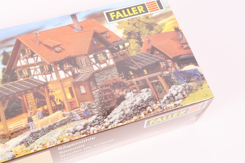 Faller H0 - 130229 - Κιτ κατασκευής τρένων μοντελισμού (1) - Πακέτο κατασκευής ξυλοκοπτικής νεροτριβής με κινητήρα για υδροτροχό. #2.1